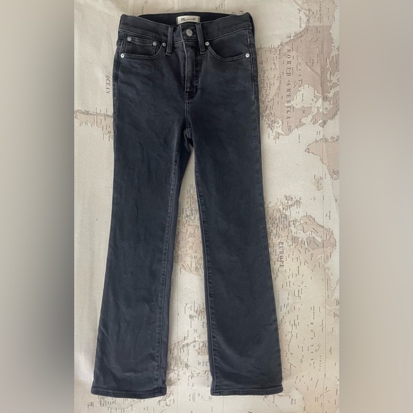 Madewell Cali Demi-Boot Jeans Size 25 Dark Gray Denim - Picture 3 of 14